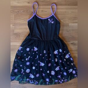Disney Black and Purple Floral Minnie Mouse Dress